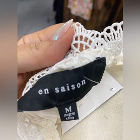 En Saison Tiered Lace Detail Midi Dress - Picture 5 of 13